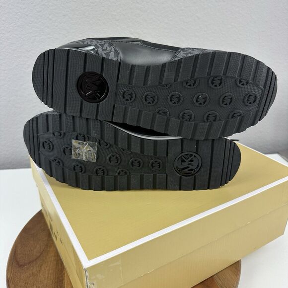 Michael Kors Wilma Trainer Tech Canvas Black Women’s 9M‎ Casual Holiday Gift Box - Picture 5 of 10